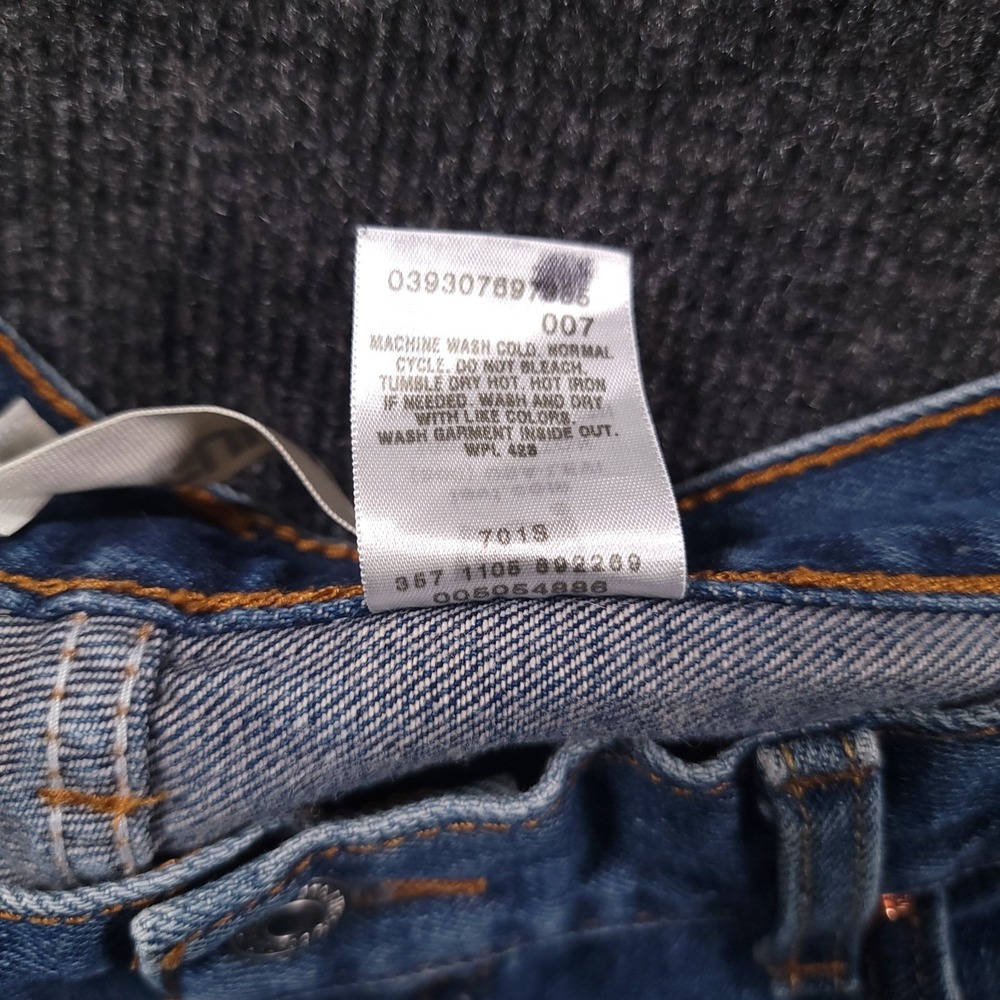 Levi's 505 Jeans Mens 34x25.5 Straight Fit Denim Work VTG Made In USA Y2K Street - Picture 9 of 12